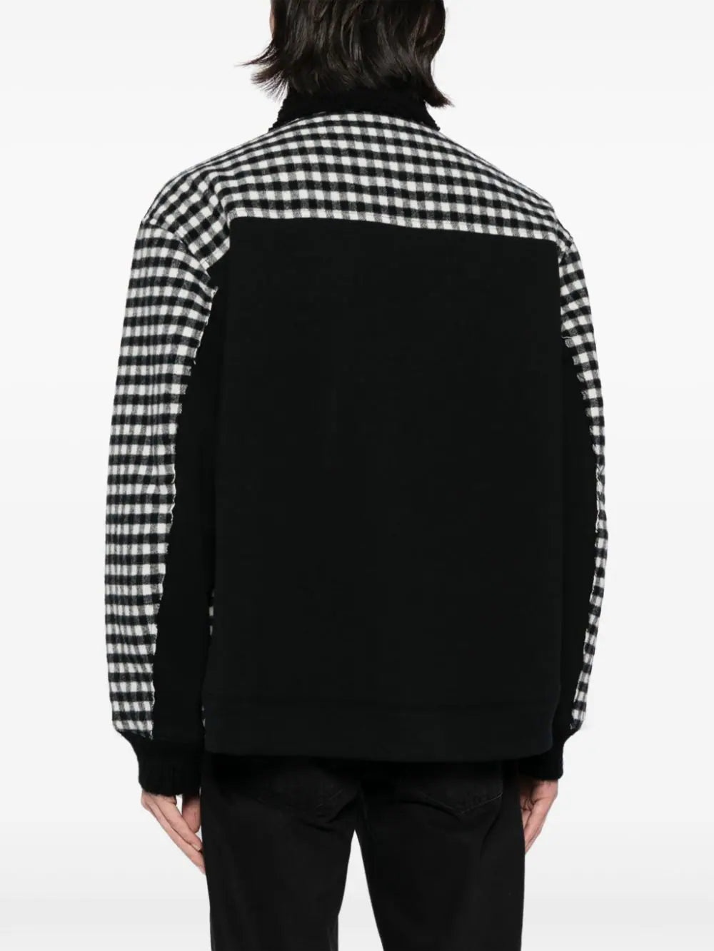 GINGHAM-CHECK FLANNEL SHIRT JACKET - 4