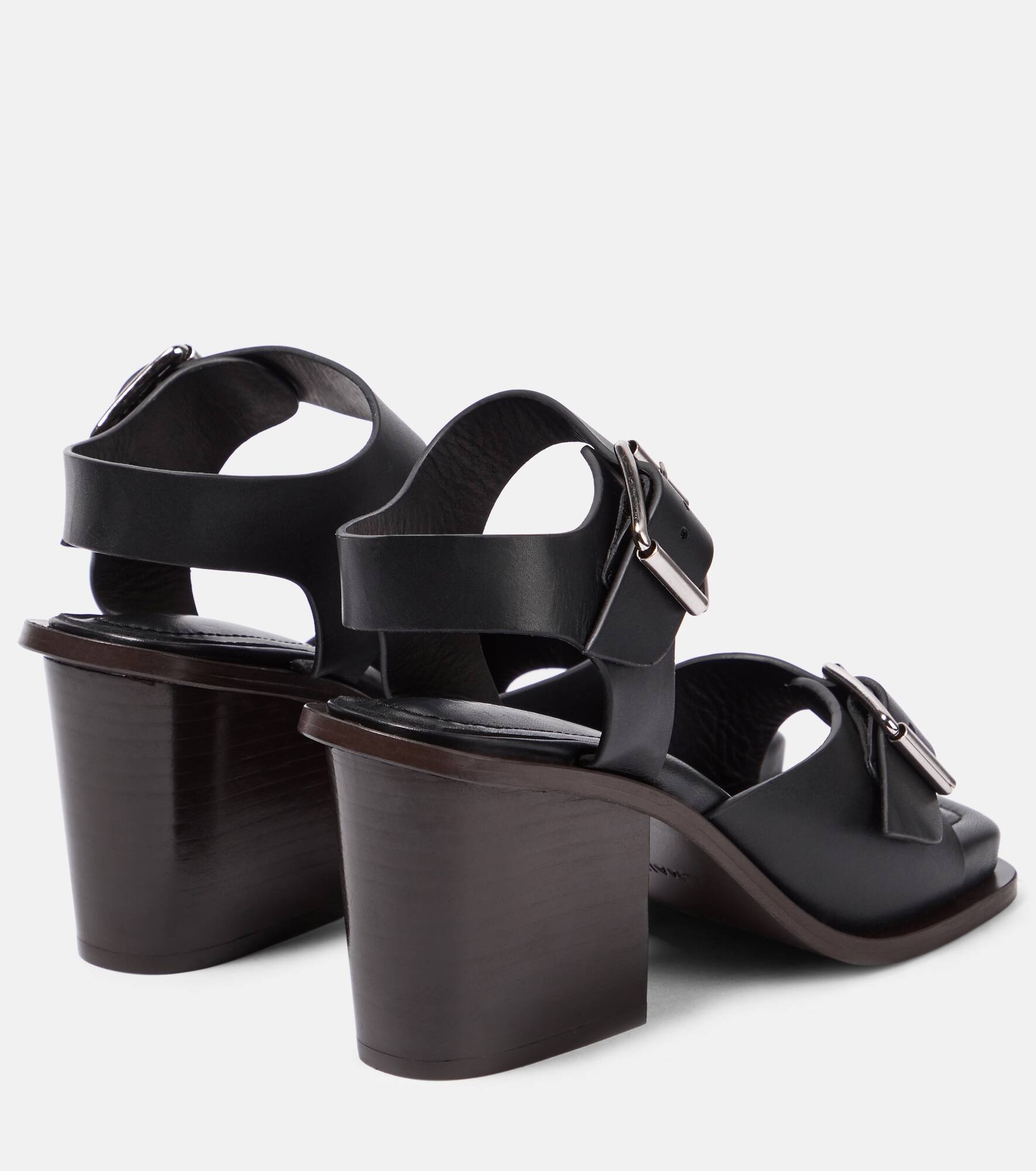 Embellished leather sandals - 3