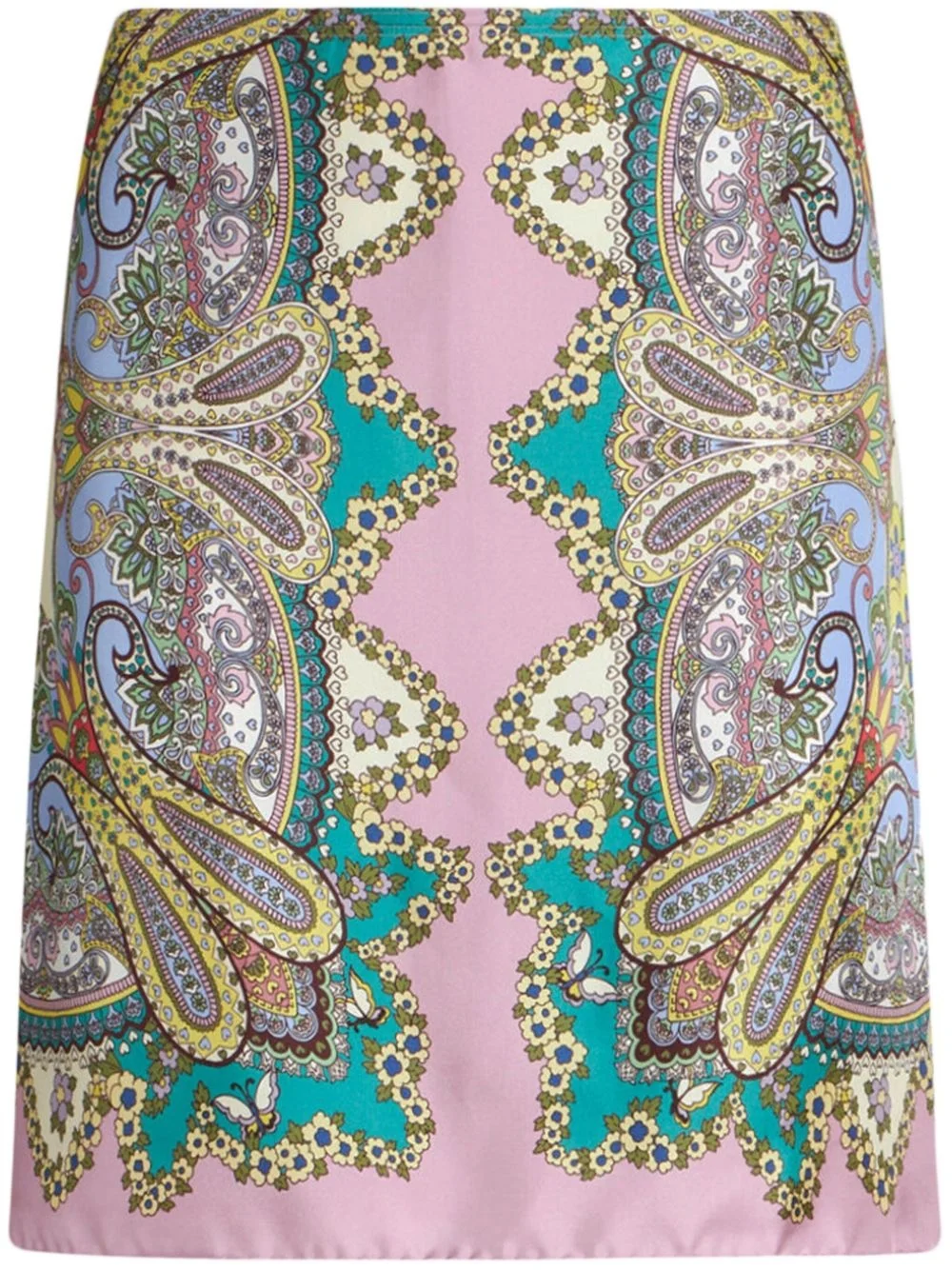 paisley-print miniskirt - 1