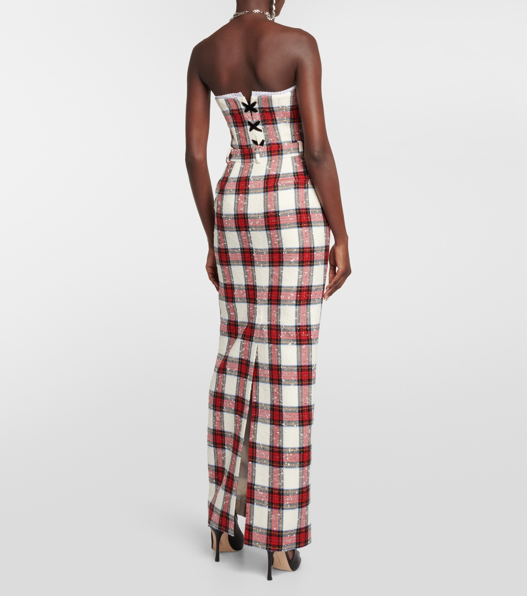 Low-rise wool-blend maxi skirt - 3