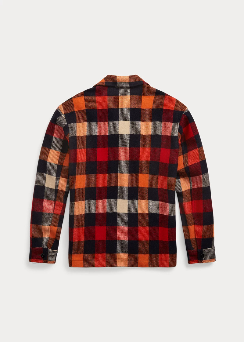RRL by Ralph Lauren Plaid Wool Shirt Jacket outlook