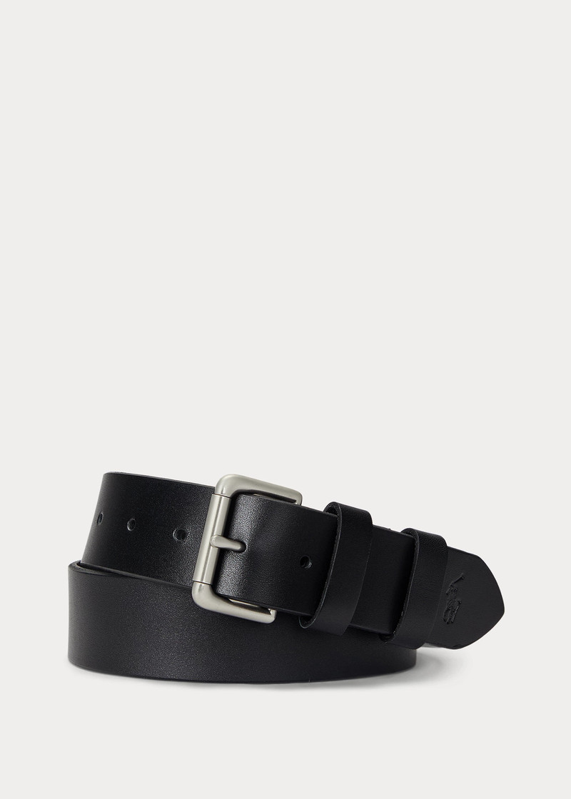 Leather Roller-Buckle Belt 1