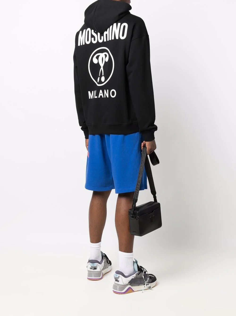 Moschino DOUBLE QUESTION MARK HOODED SWEATSHIRT | REVERSIBLE