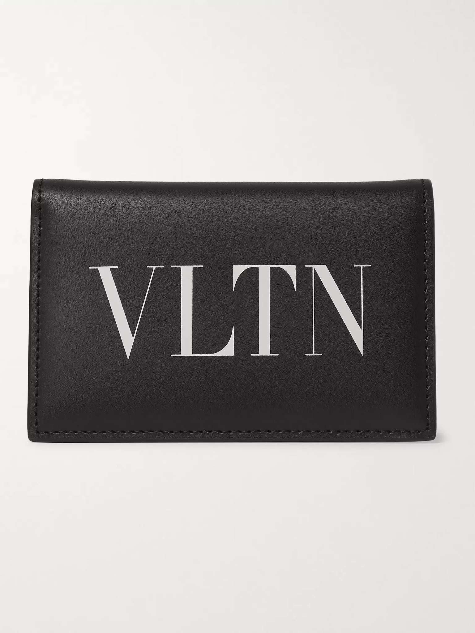 Valentino Garavani Logo-Print Leather Bifold Cardholder - 1