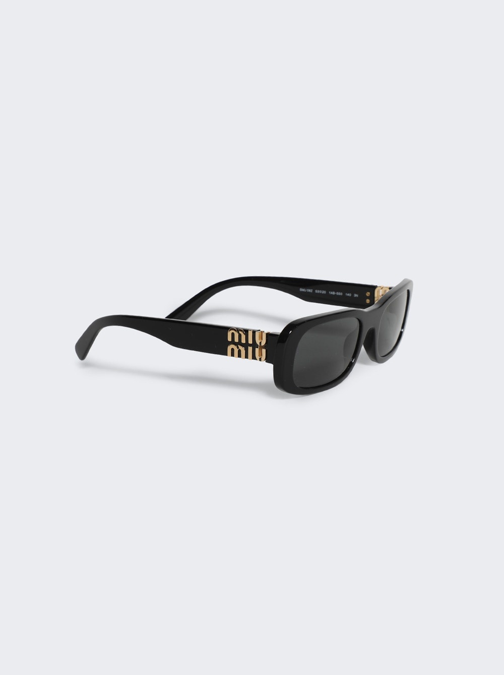 Miu Miu Glimpse Sunglasses Black | thewebster | REVERSIBLE