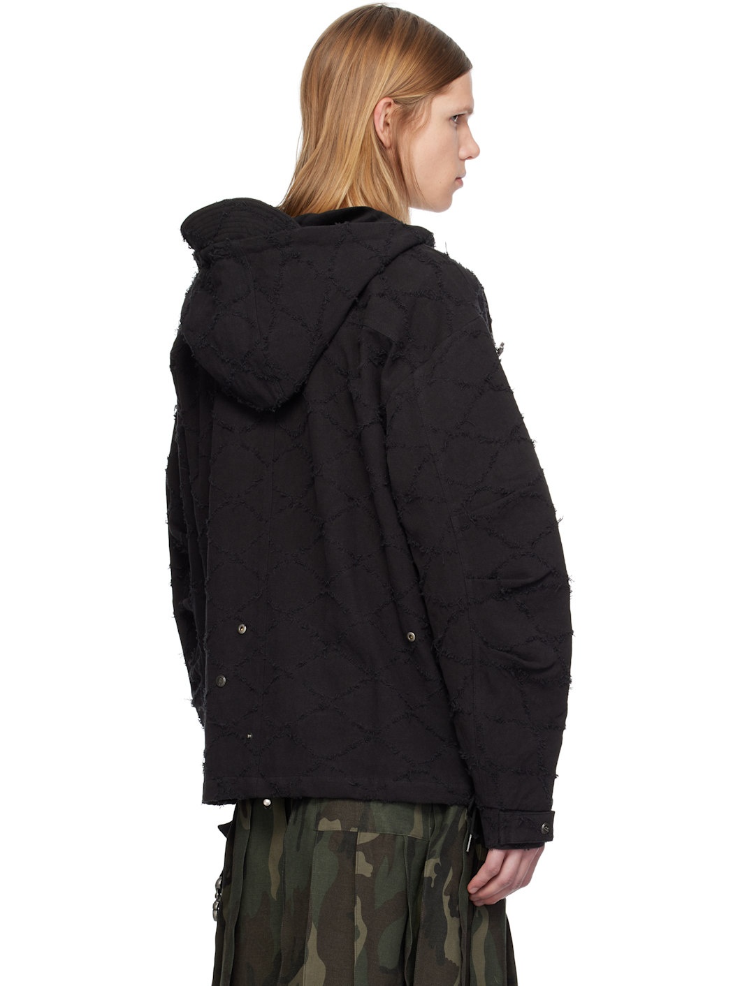 【ADSB ANDERSSON BELL】LACE-UP ANORAK HOODIE BLACK LACE-UP ANORAK HOODIE atb1141m(BLACK) – Andersson Bell