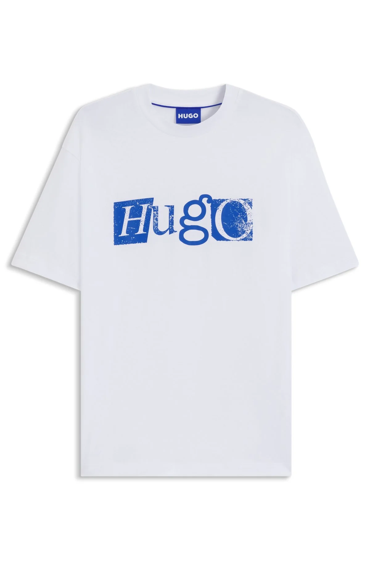 STRETCH-COTTON T-SHIRT WITH GRAPHIC LOGO PRINT - 1