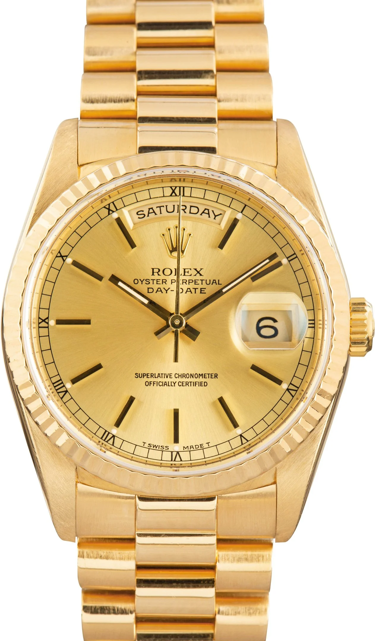 Rolex Day-Date Champagne Dial 18238 18k Yellow Gold - 1