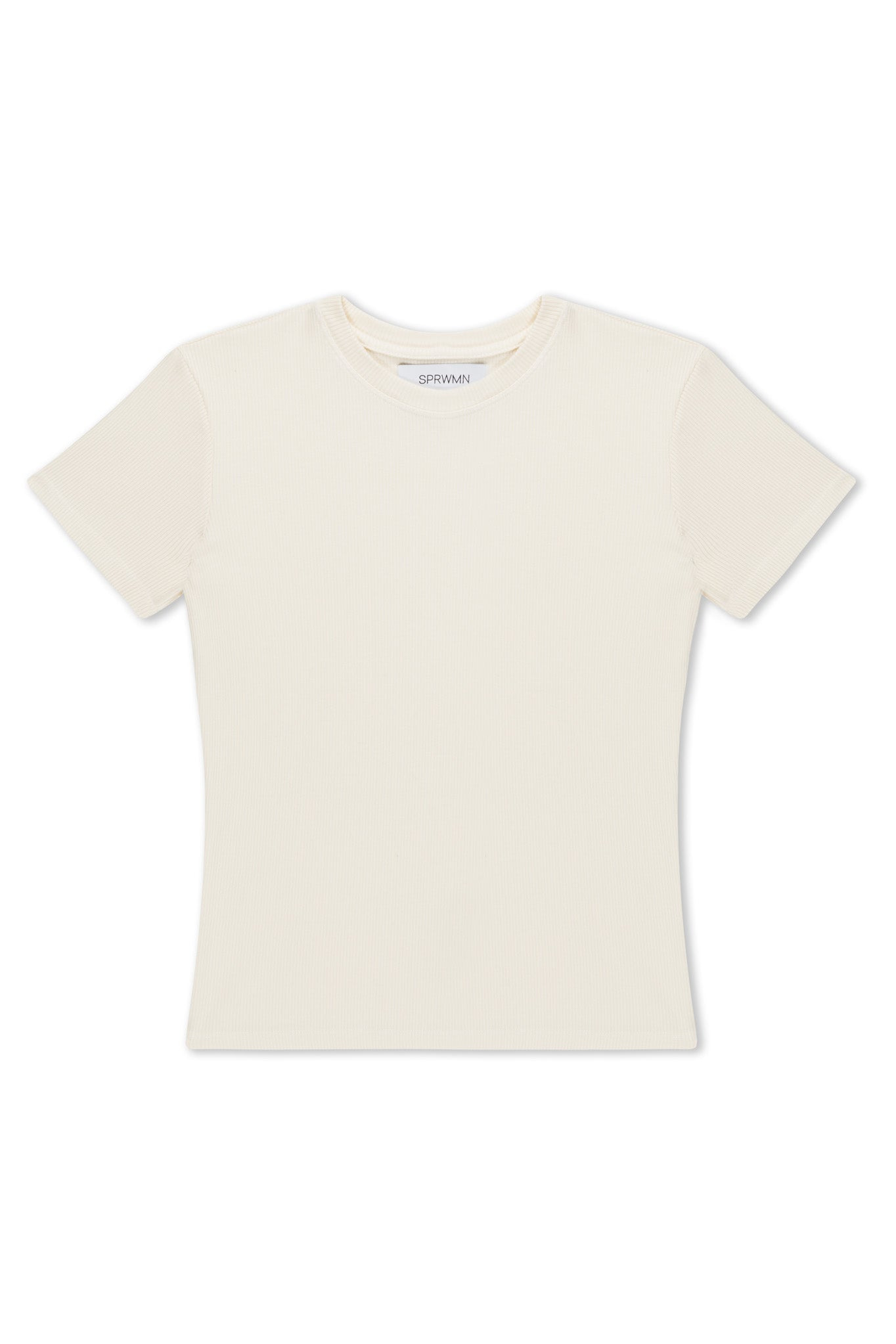 CREME RIB BABY TEE - 6