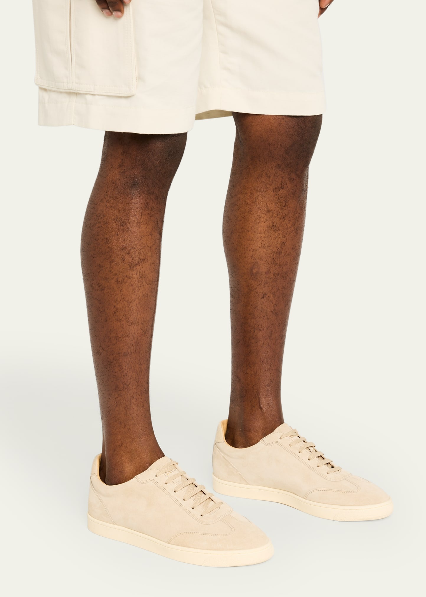 Men's Suede T-Toe Low-Top Sneakers - 2