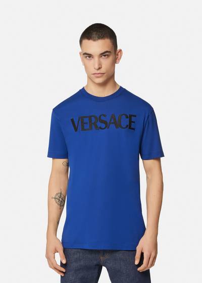 VERSACE Logo Embroidered T-Shirt outlook