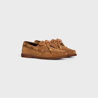 CELINE CELINE BATEAU IN SUEDE CALFSKIN | REVERSIBLE