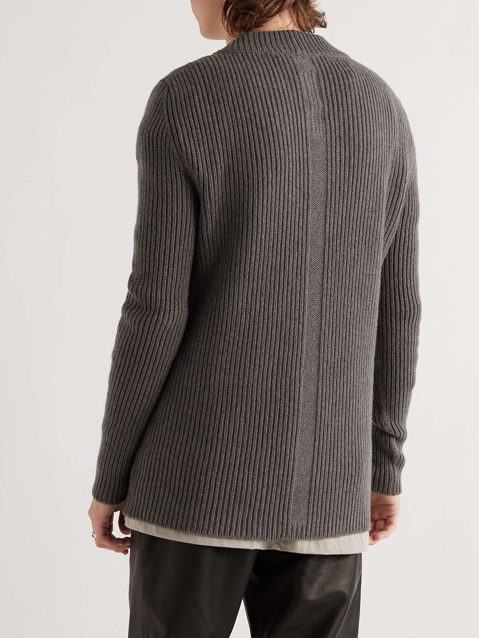 Ribbed Recycled Cashmere and Wool-Blend Sweater - 4