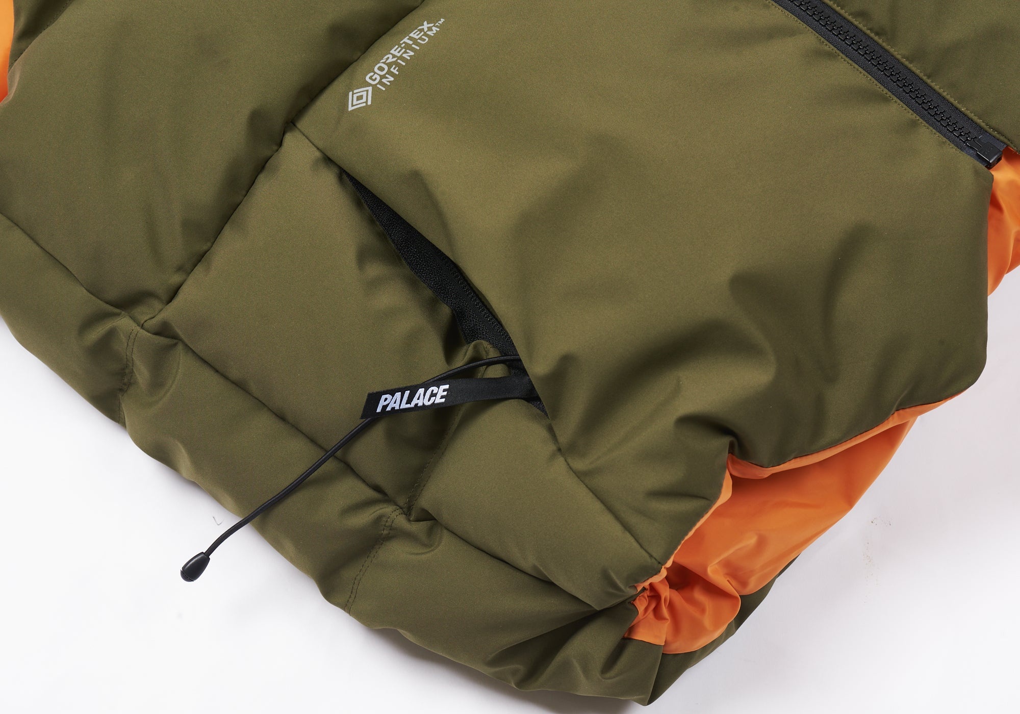 GORE-TEX INFINIUM REVERSO DOWN VEST OLIVE / ORANGE - 11