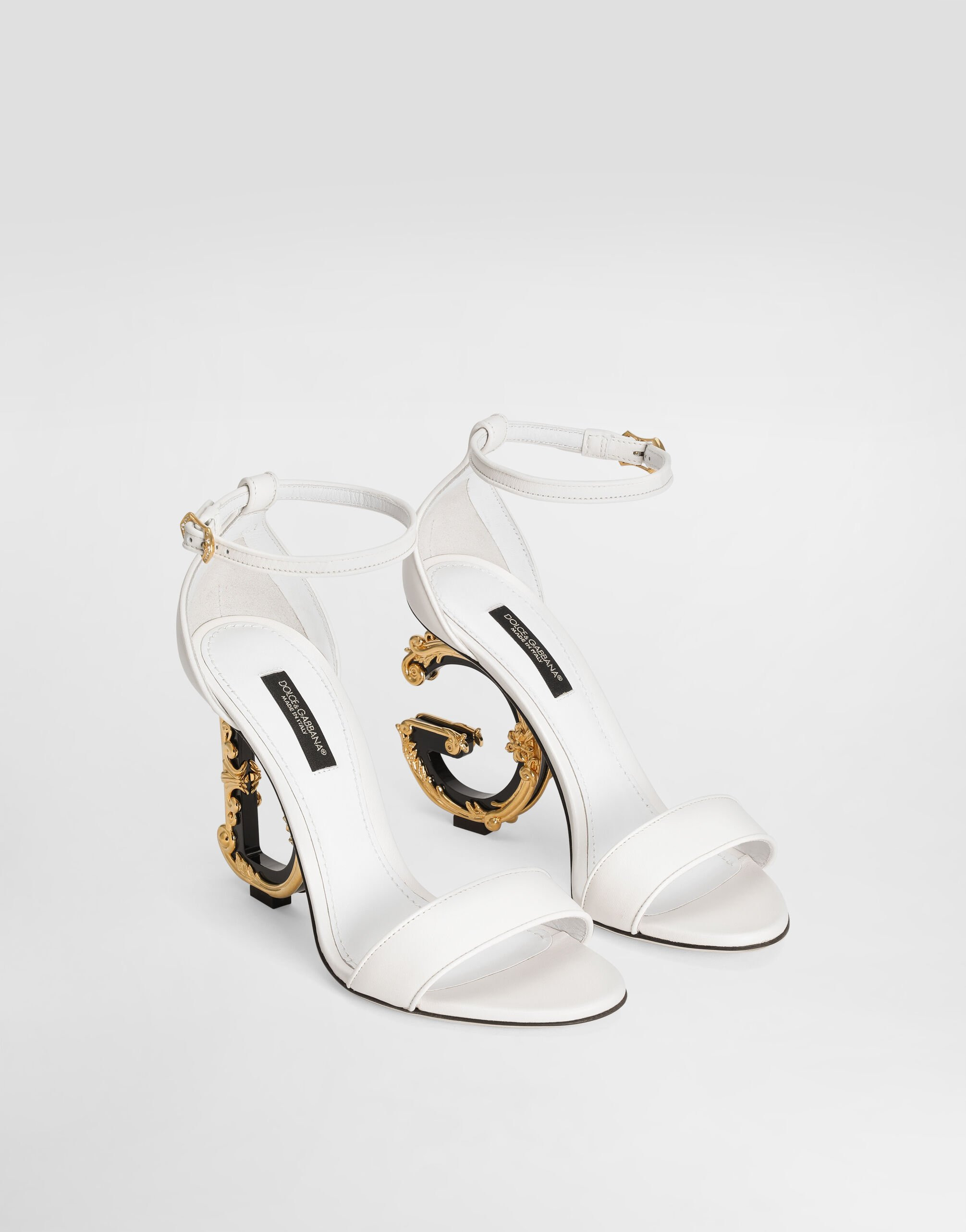 Nappa leather sandals with baroque DG detail - 2