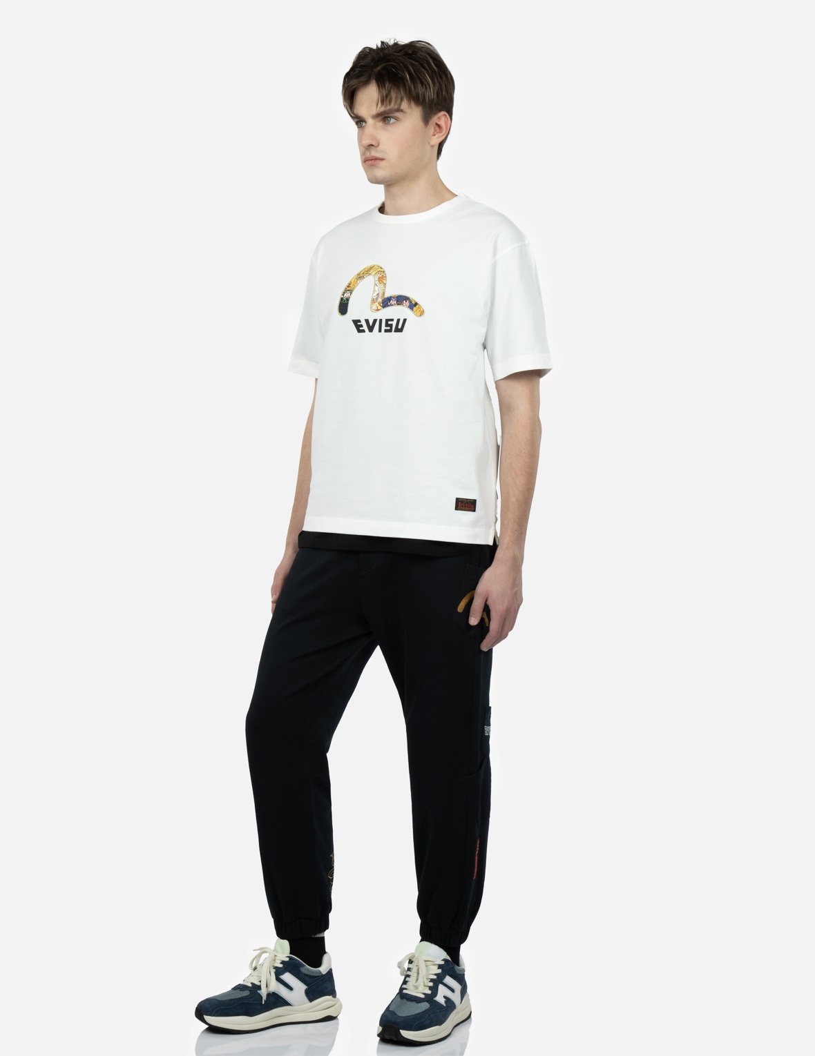 BROCADE APPLIQUÉ MULTI-POCKET SWEATPANTS - 4