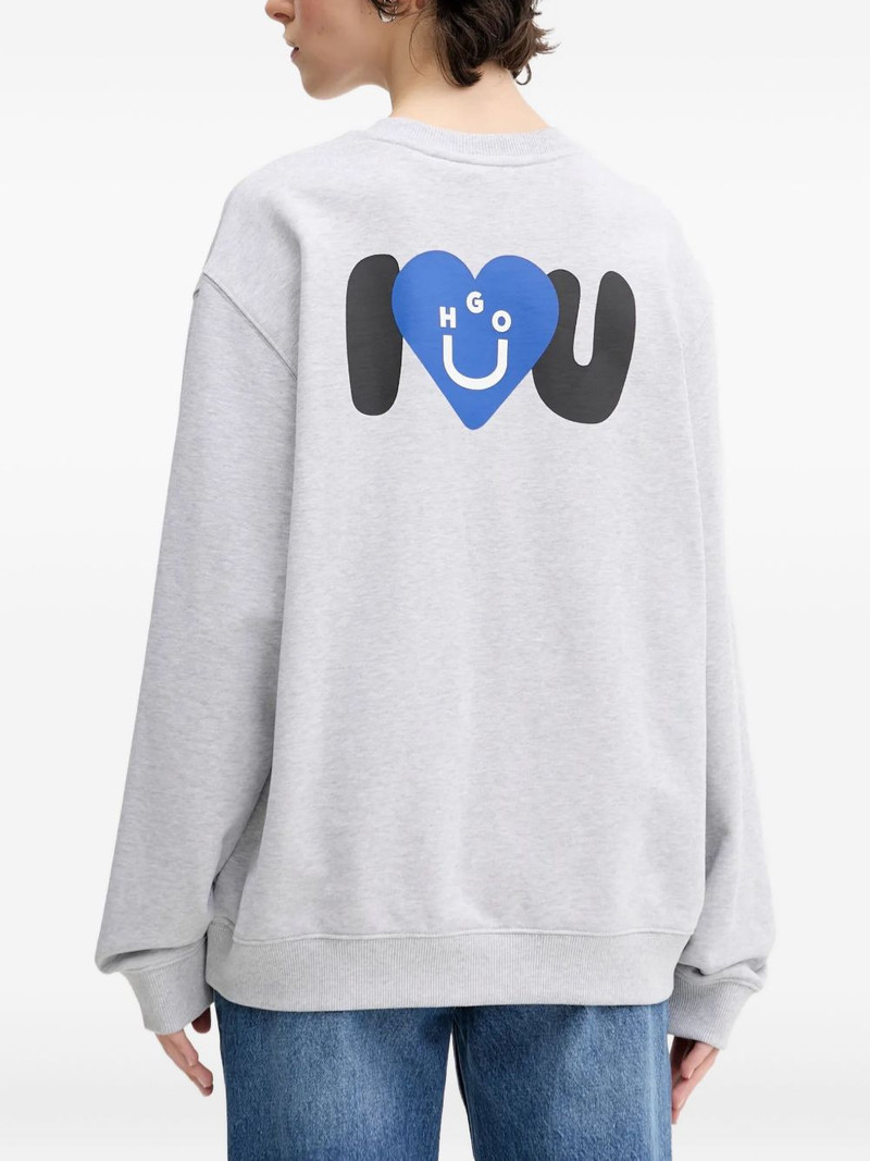 HUGO heart-logo sweatshirt outlook