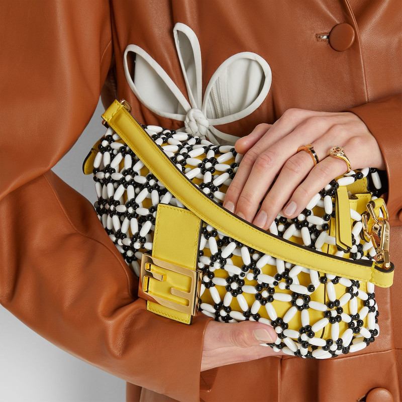 Baguette® Beaded and leather bag 2
