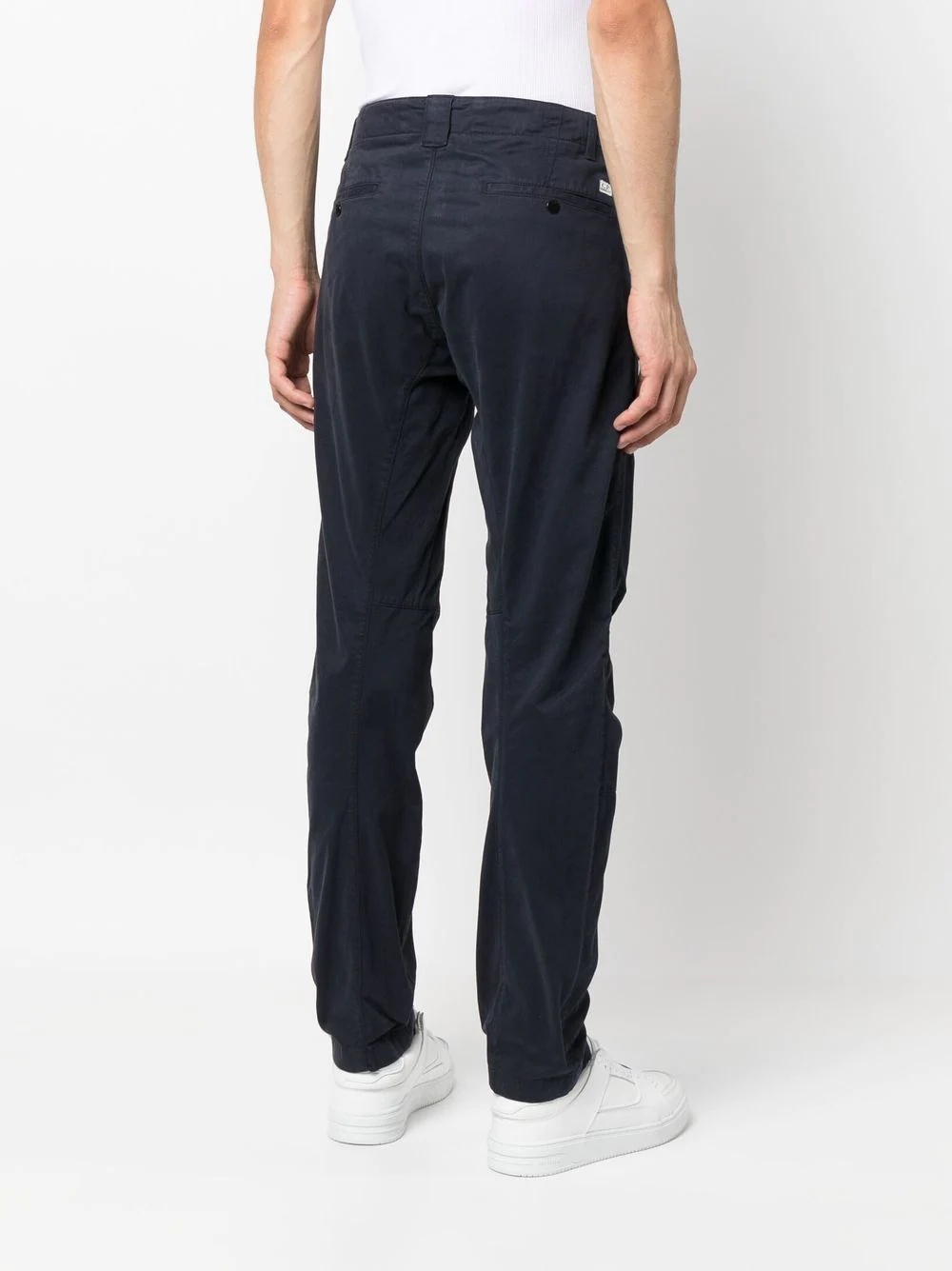 four-pocket cotton straight trousers - 4