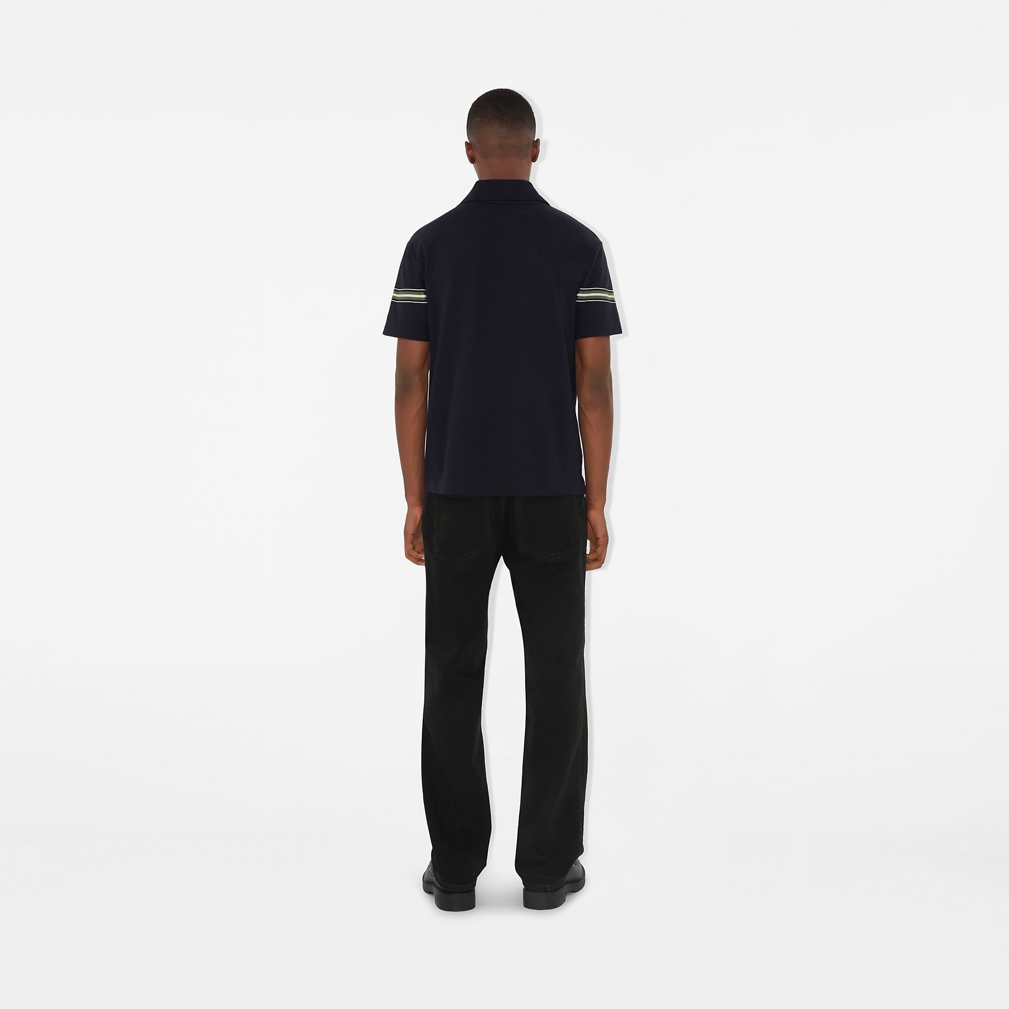 Striped Cotton Polo Shirt - 4