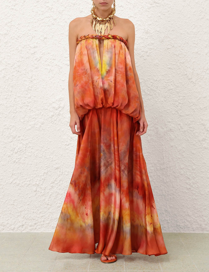 Zimmermann LUNA TWIST BANDEAU GOWN outlook