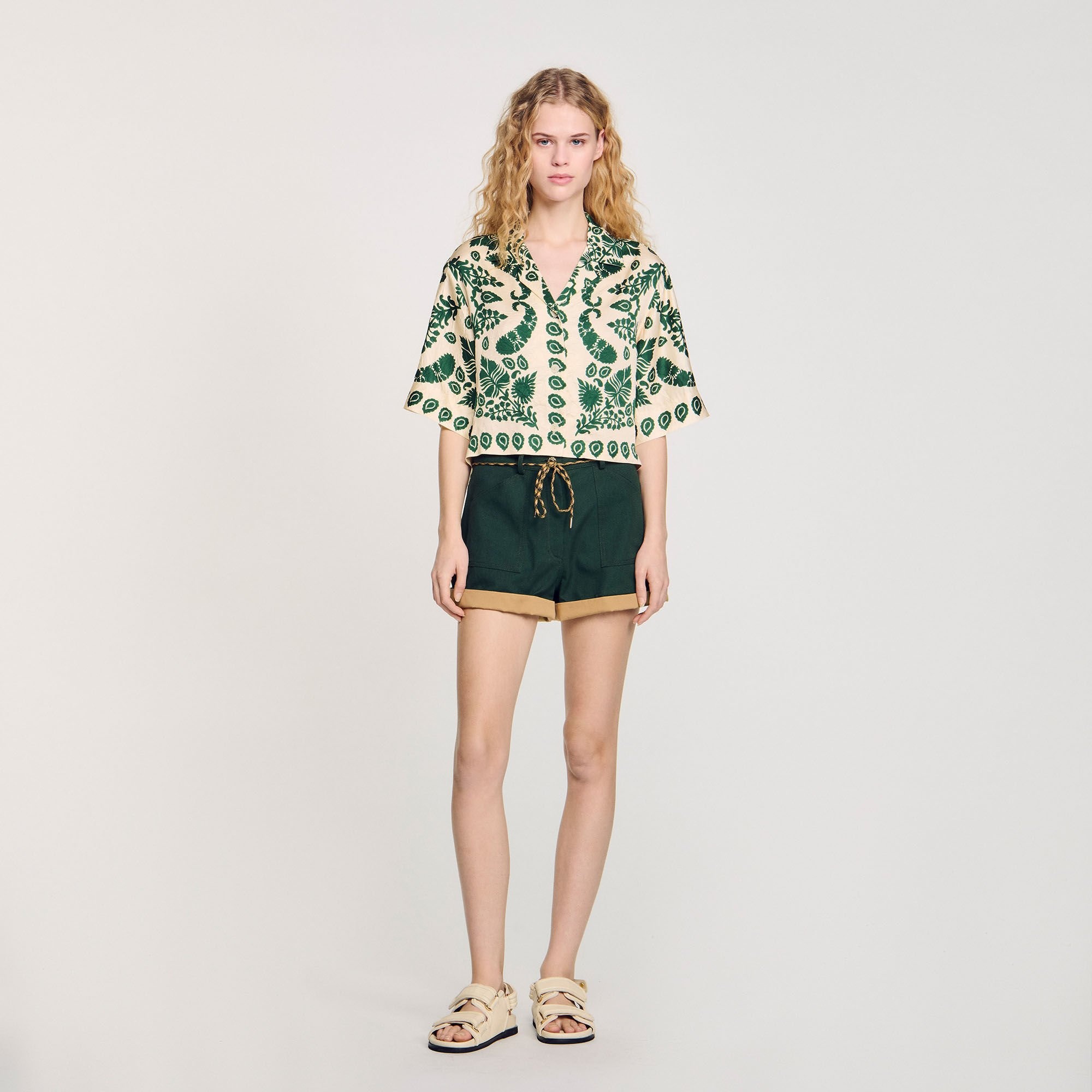 FLORAL MOTIF SHIRT - 2
