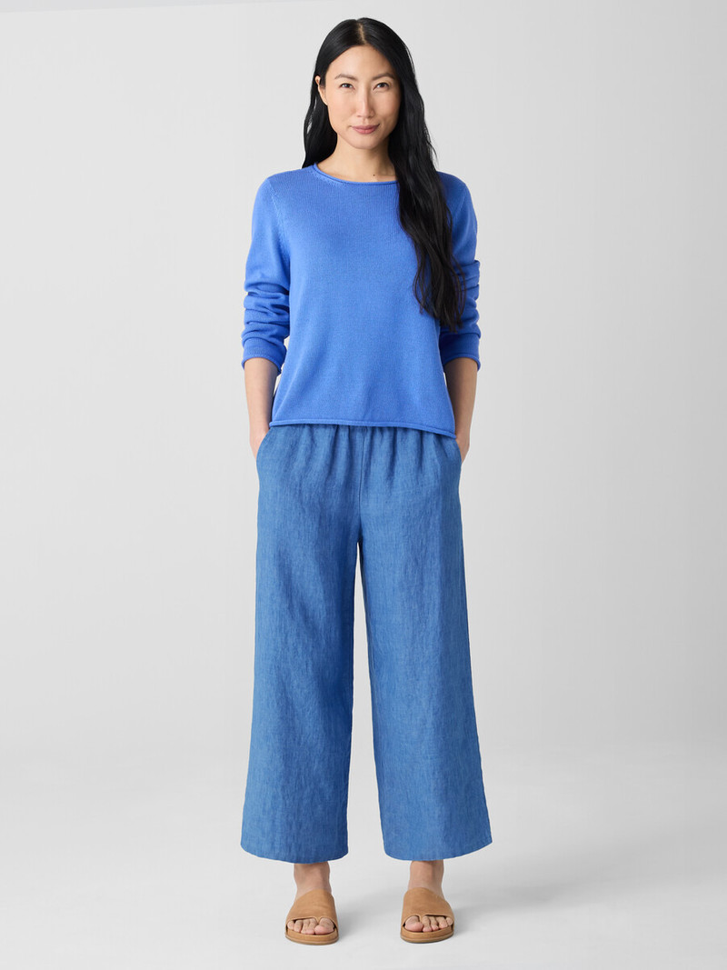 Peruvian Cotton Blend Jewel Neck Top 3