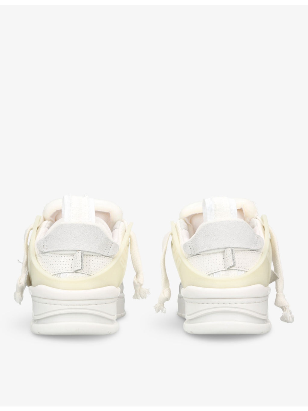 Area Patchwork leather and recycled polyester mid-top trainers - 4