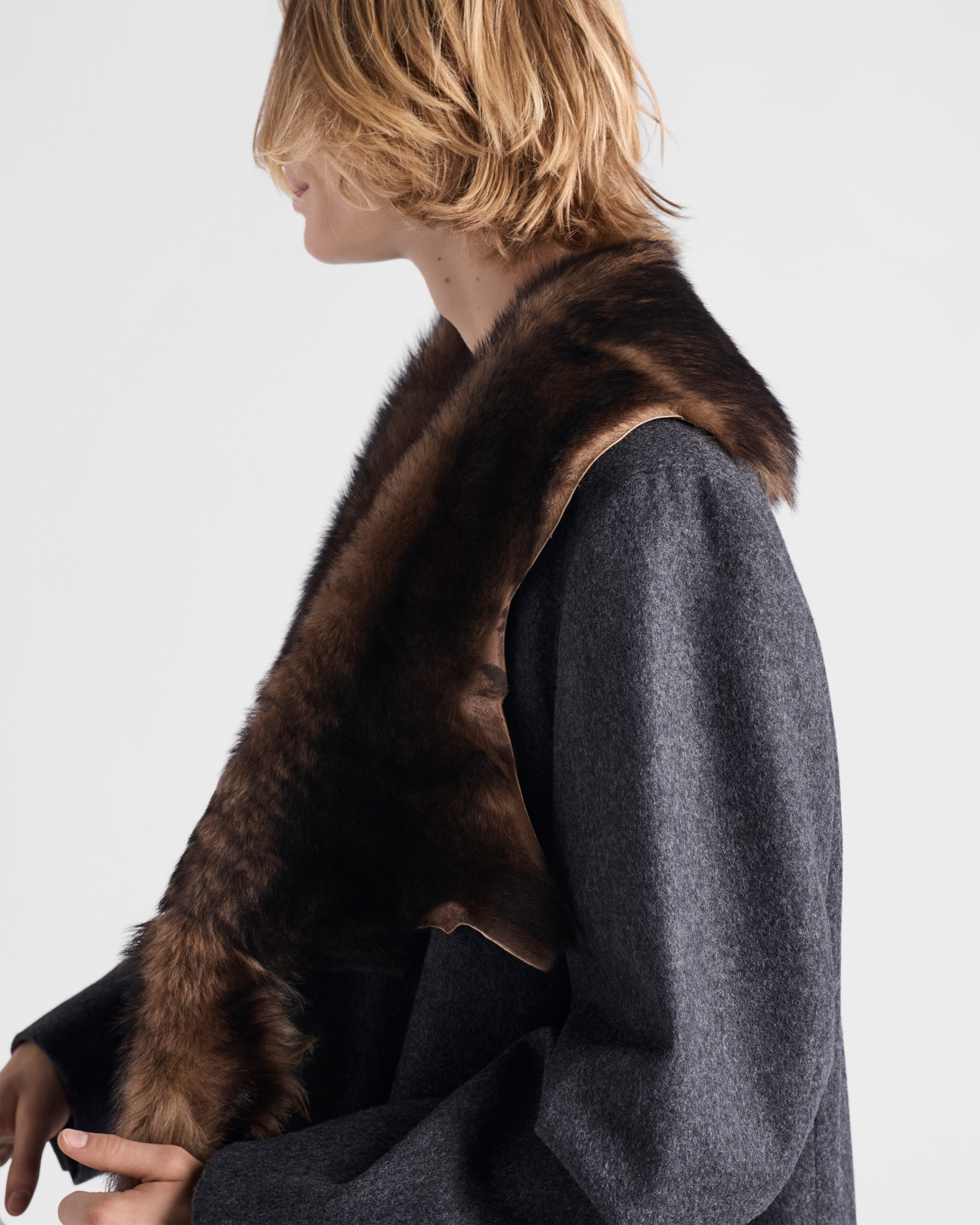 Single-breasted wool coat - 4