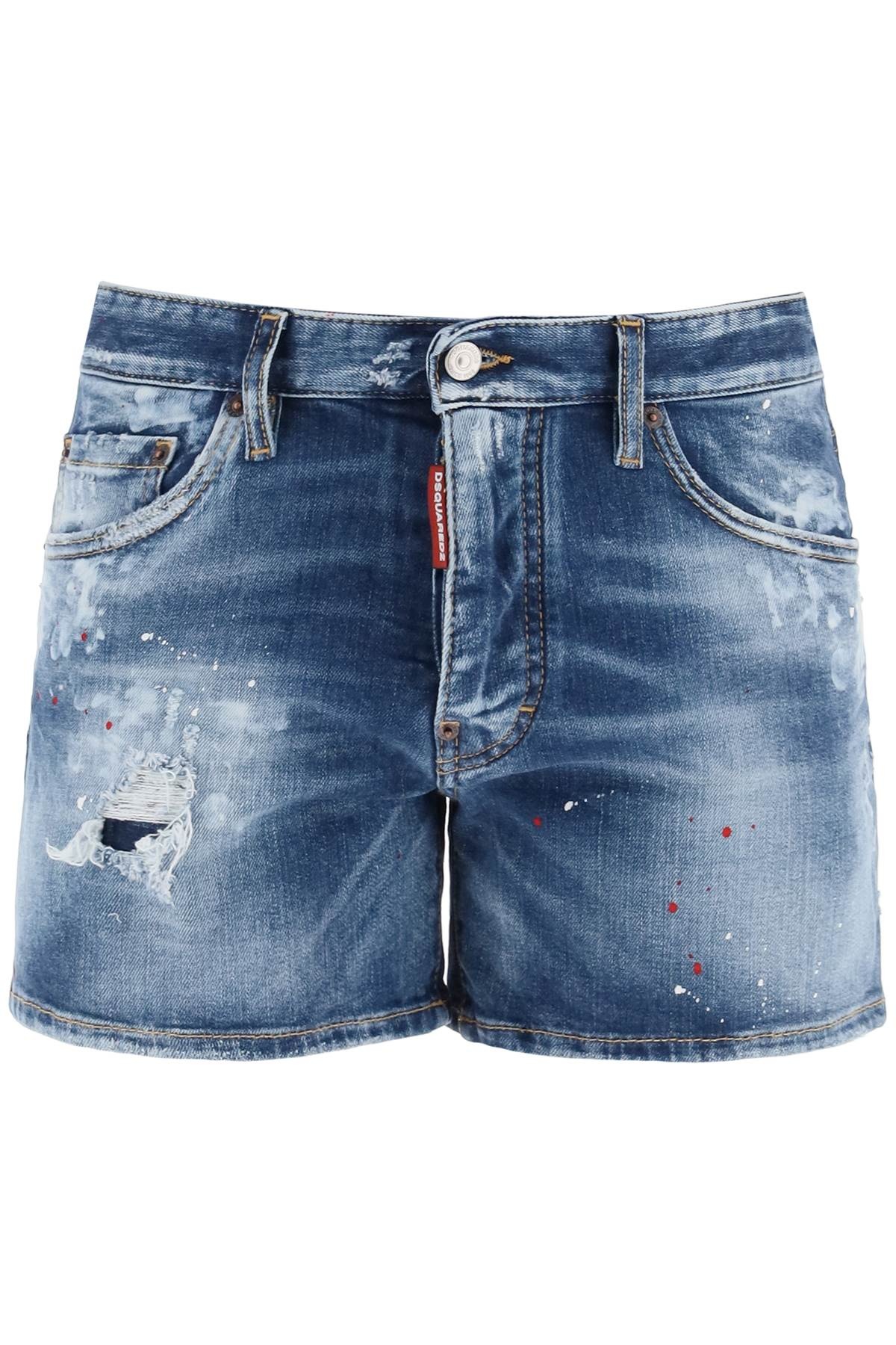 SEXY 70'S SHORTS IN WORN OUT BOOTY DENIM - 6