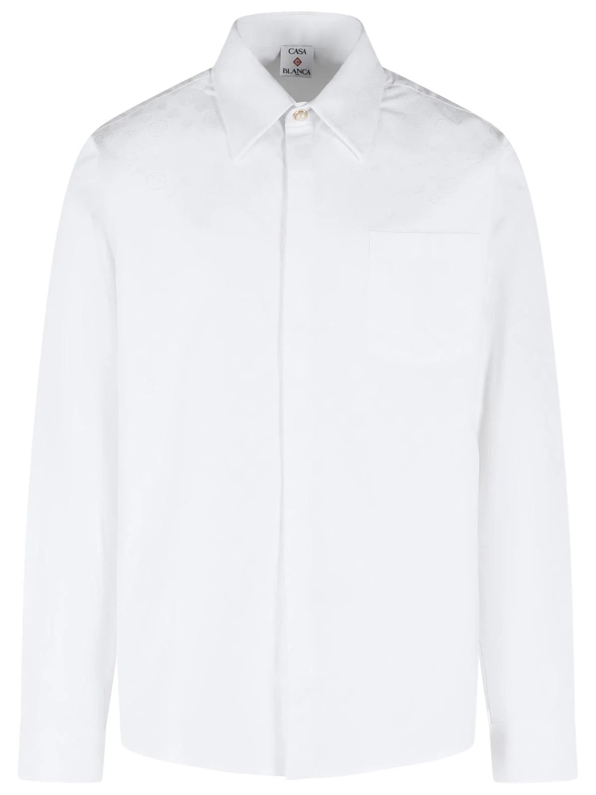 Casablanca White Cotton Shirt Men - 1