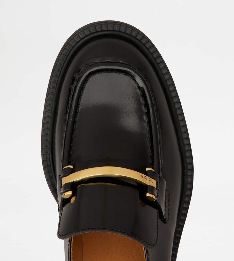 LOAFERS IN LEATHER - BLACK 4