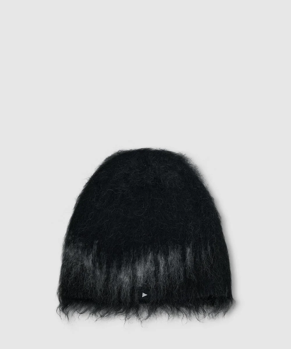 Jacquard shaggy knit cap - 1