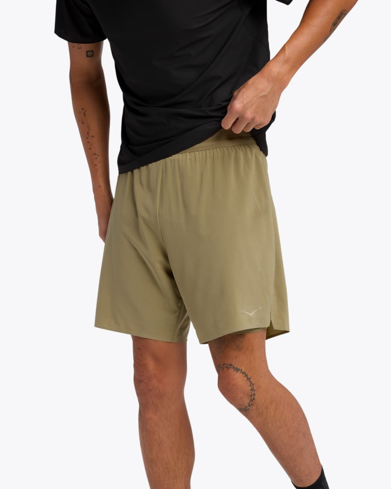 Men's Glide 7" Short 2in1 Shoes in Wild Mushroom 1