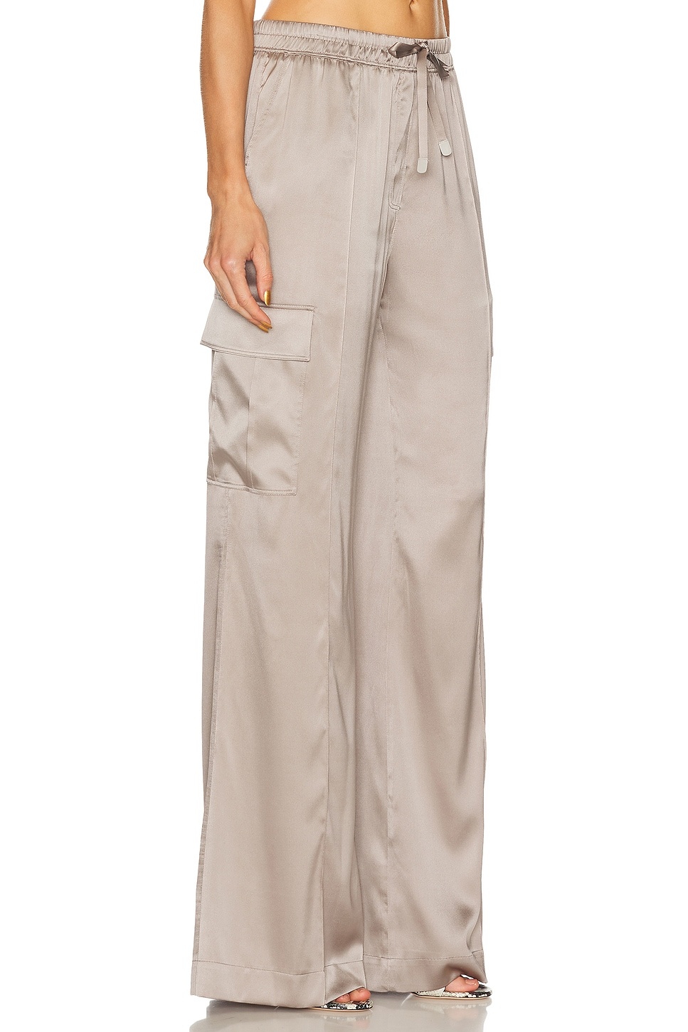 Silk Satin Cargo PJ Pant - 2