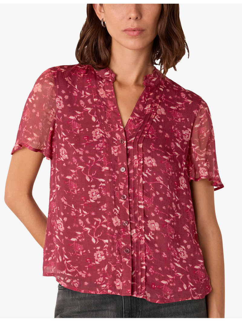 Floral-Print V-Neck Woven Blouse 3
