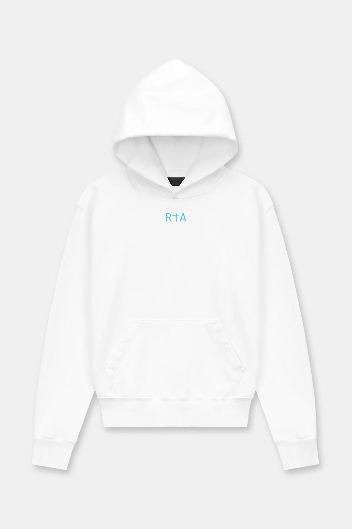 NASH HOODIE | WHITE BLUE FRONT SMALL LOGO - 1