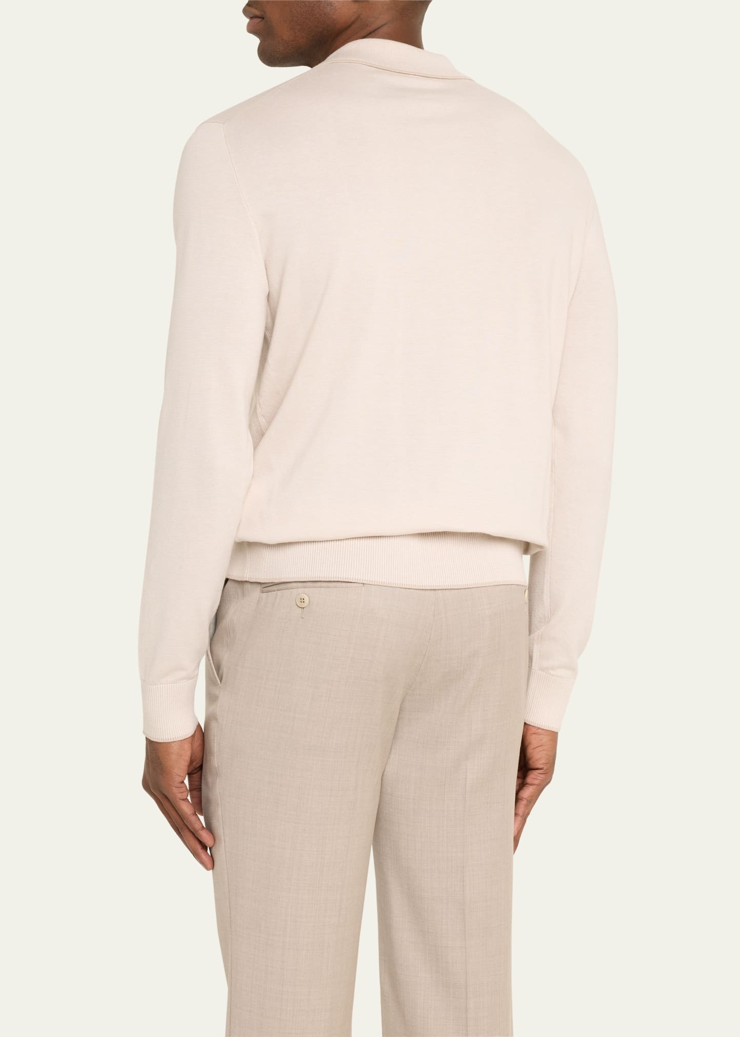 Men's Wool-Silk Polo Shirt - 3