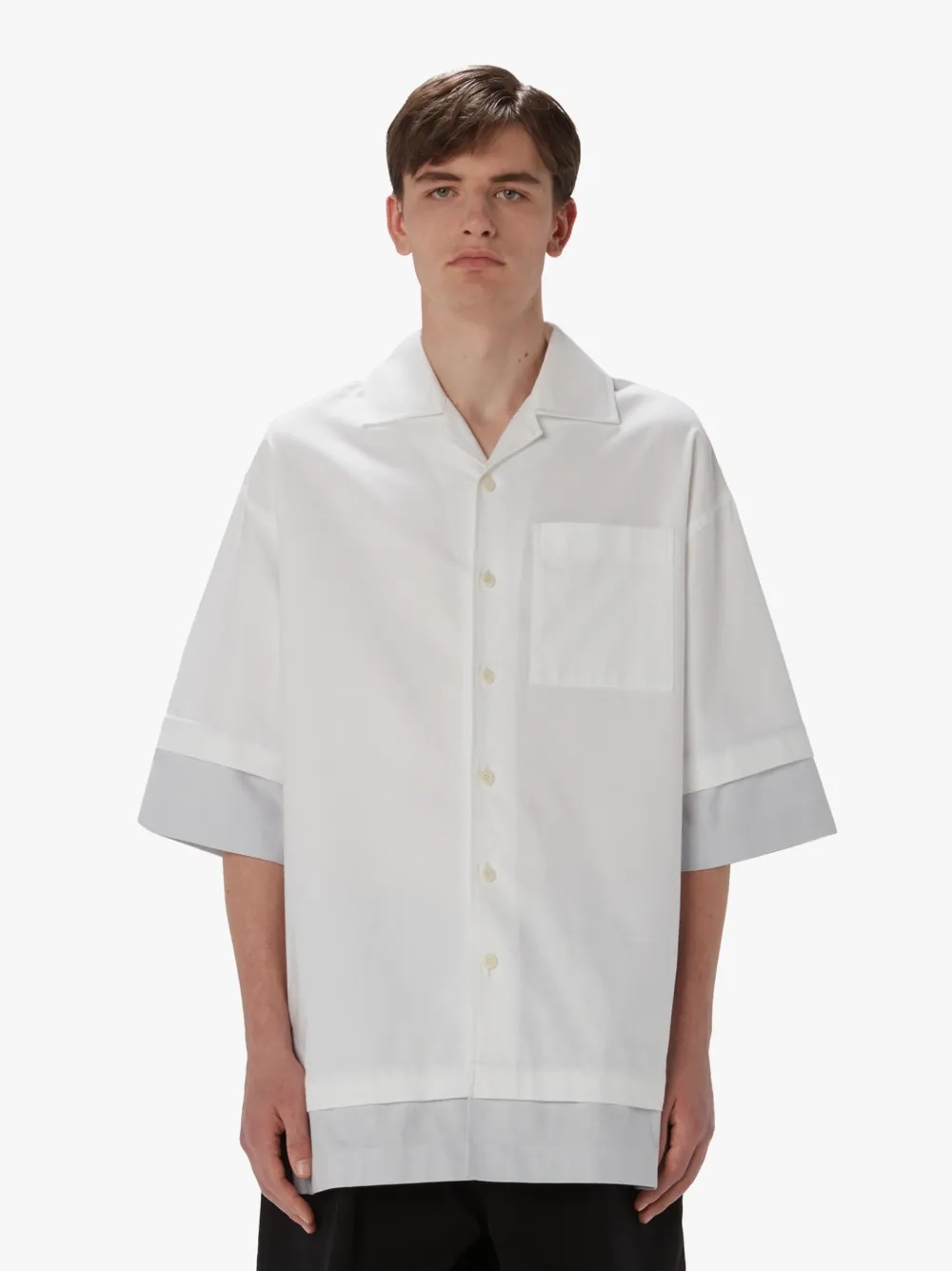 DOUBLE LAYER SHORT SLEEVE SHIRT - 2