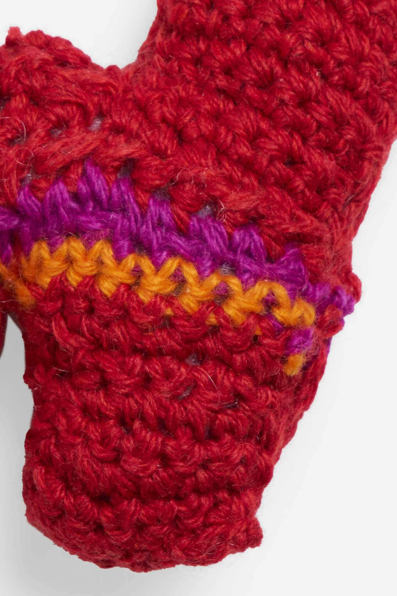 The Elder Statesman CROCHET LETTER KEYCHAIN CHARM outlook
