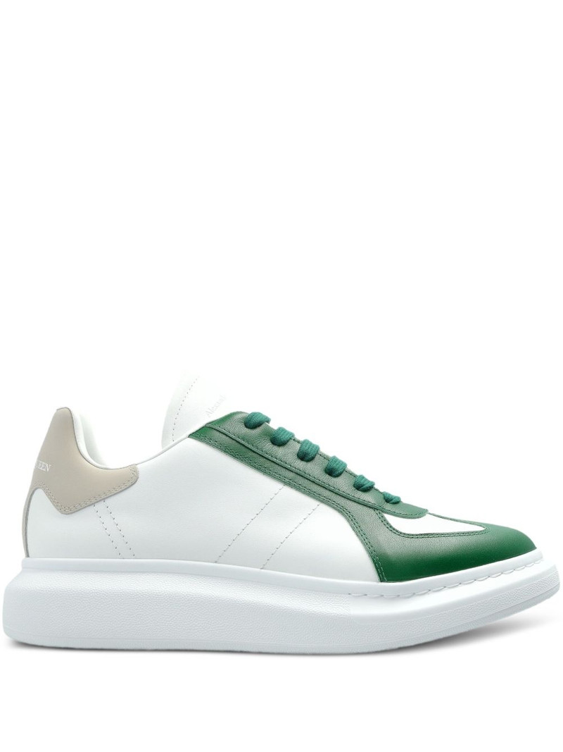 panelled lace-up sneakers 1
