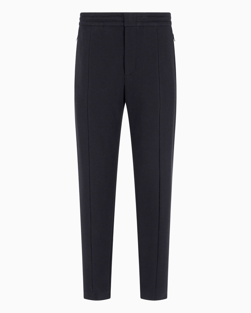 TRAVEL ESSENTIALS WAFFLE JERSEY TROUSERS 1