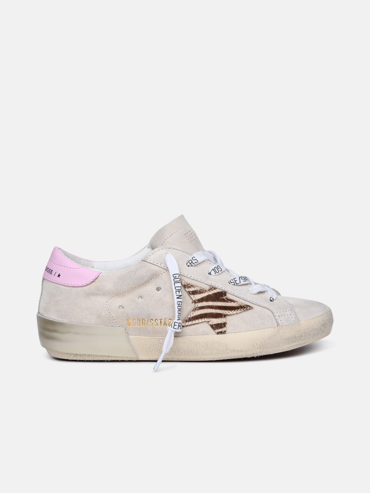 'SUPER-STAR CLASSIC' CREAM LEATHER SNEAKERS - 1