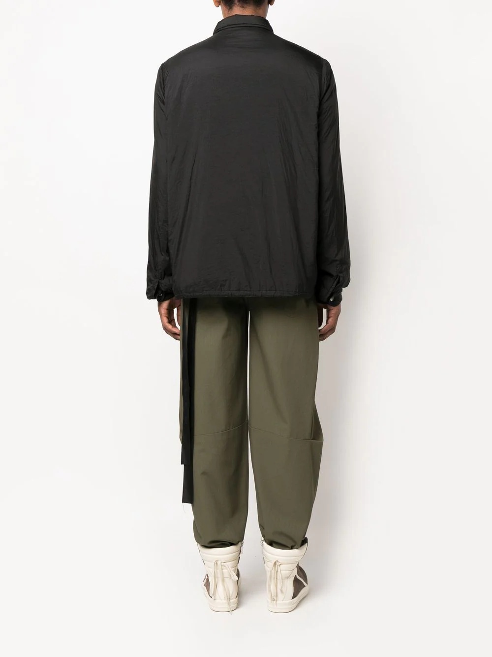 logo-patch bomber jacket - 4