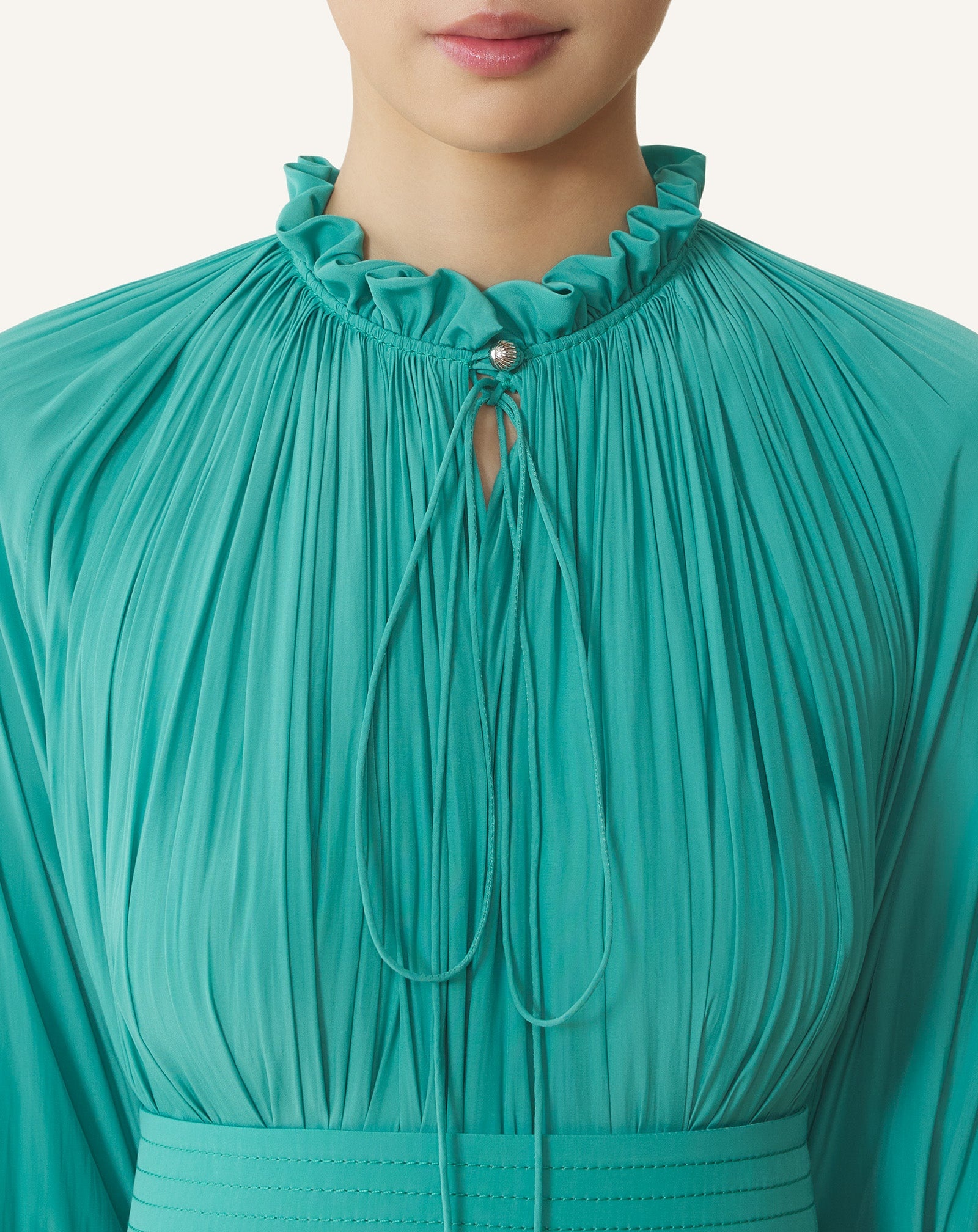SHORT CHARMEUSE DRESS - 5