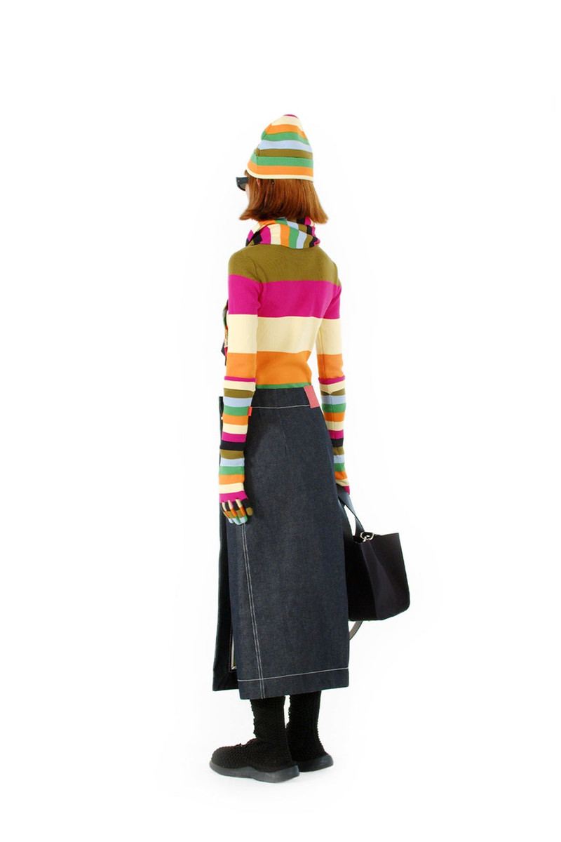SUNNEI KNIT BODYSUIT / multicolor stripes outlook