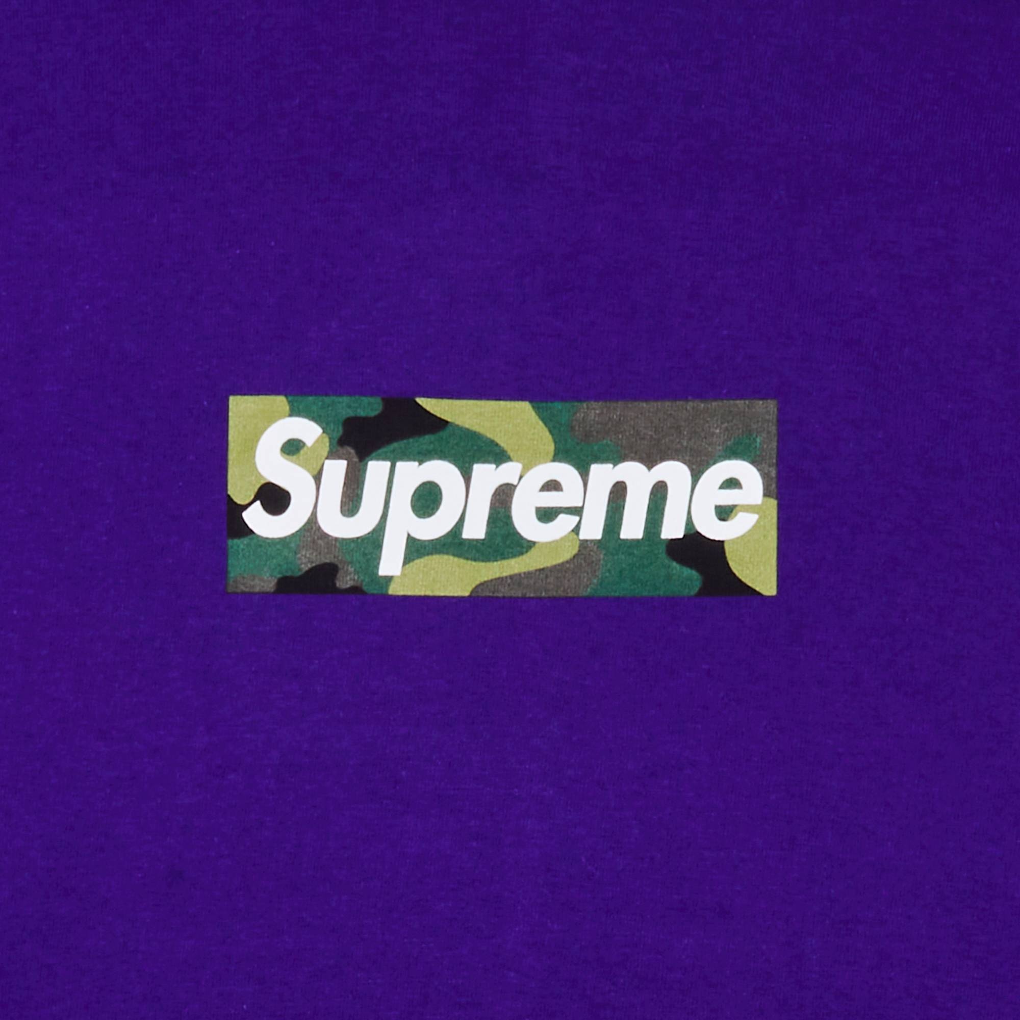 Supreme Box Logo Tee 'Purple' - 2