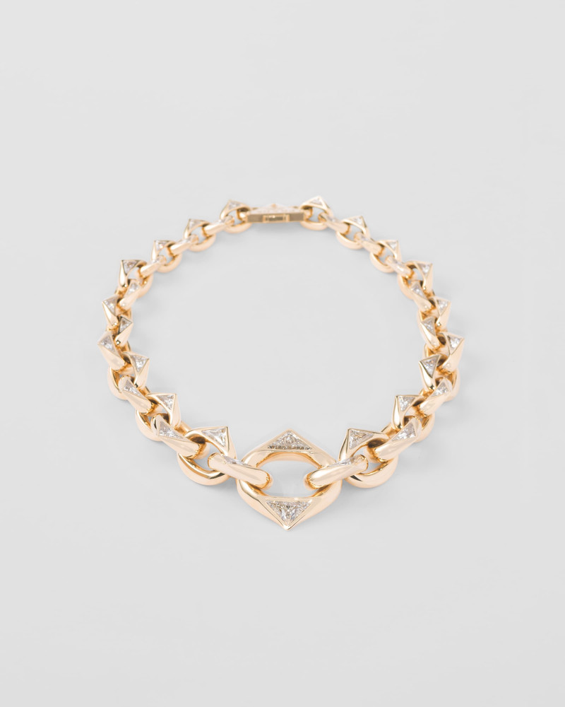 Eternal Gold chain necklace in yellow gold and laboratory-grown diamonds 1
