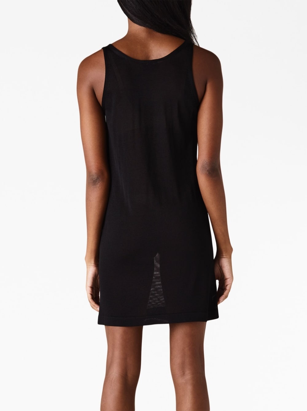 logo-plaque tank dress - 3