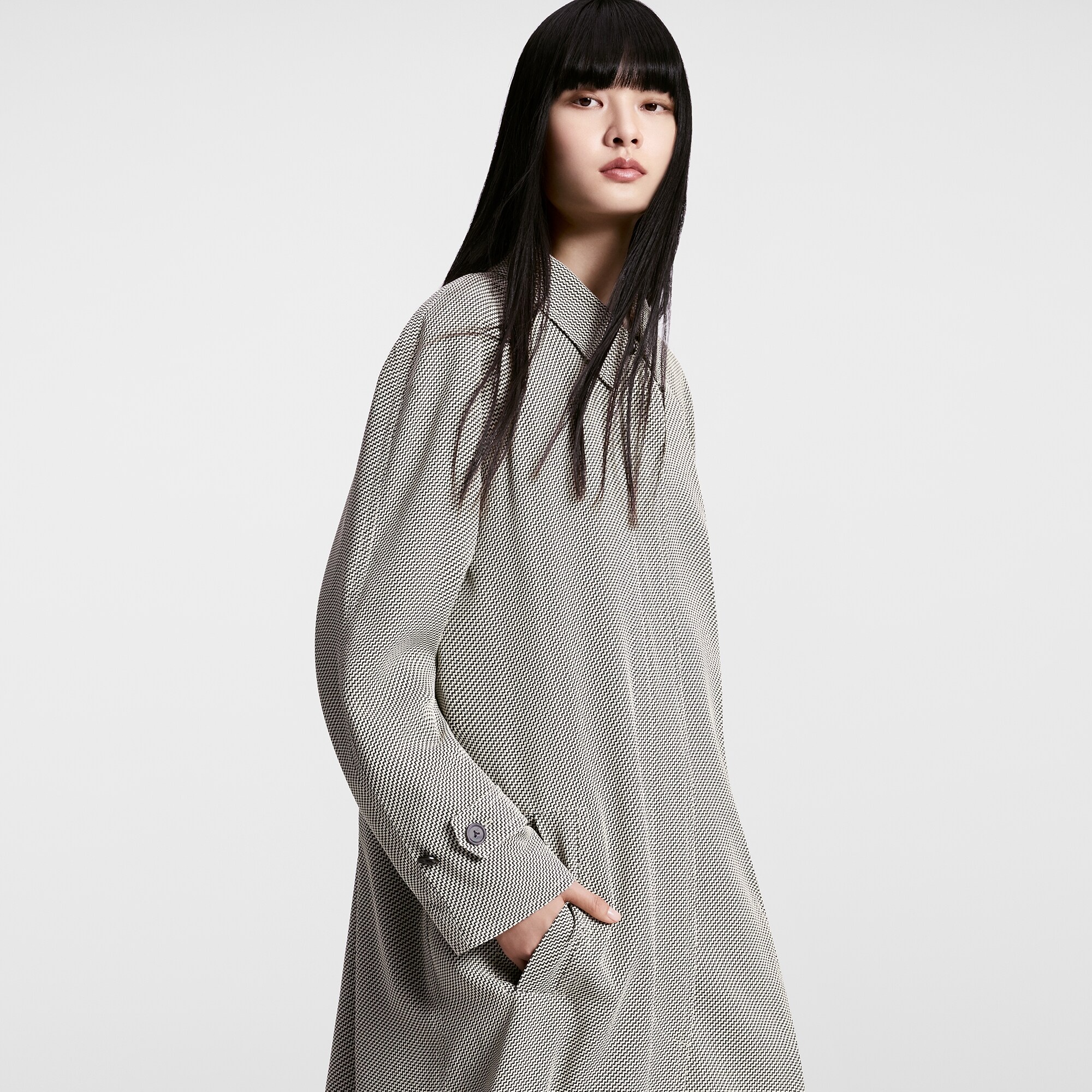 Zigzag Raglan Coat - 5